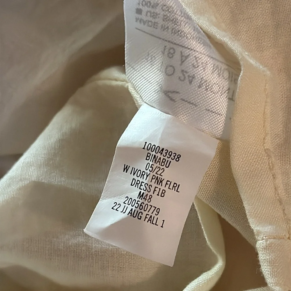 Janie and Jack Ivory Pink Floral Dress